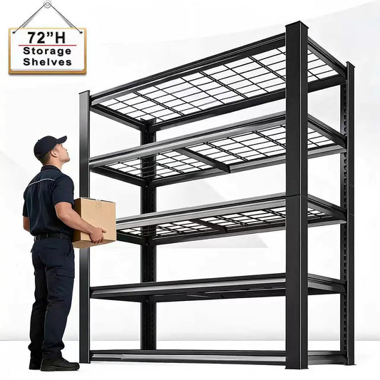 Nnovaroom Adjustable Metal Double Layer Storage Rack For Warehouse