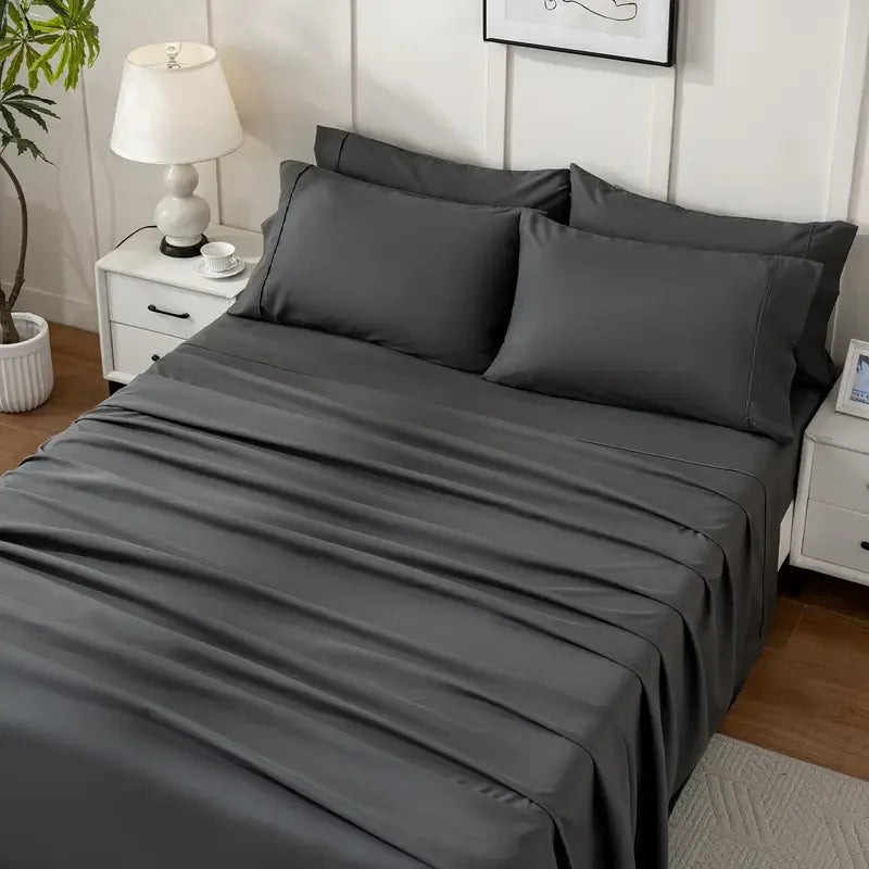 Bamboo Queen Bed Sheet Set For Hot Sleepers