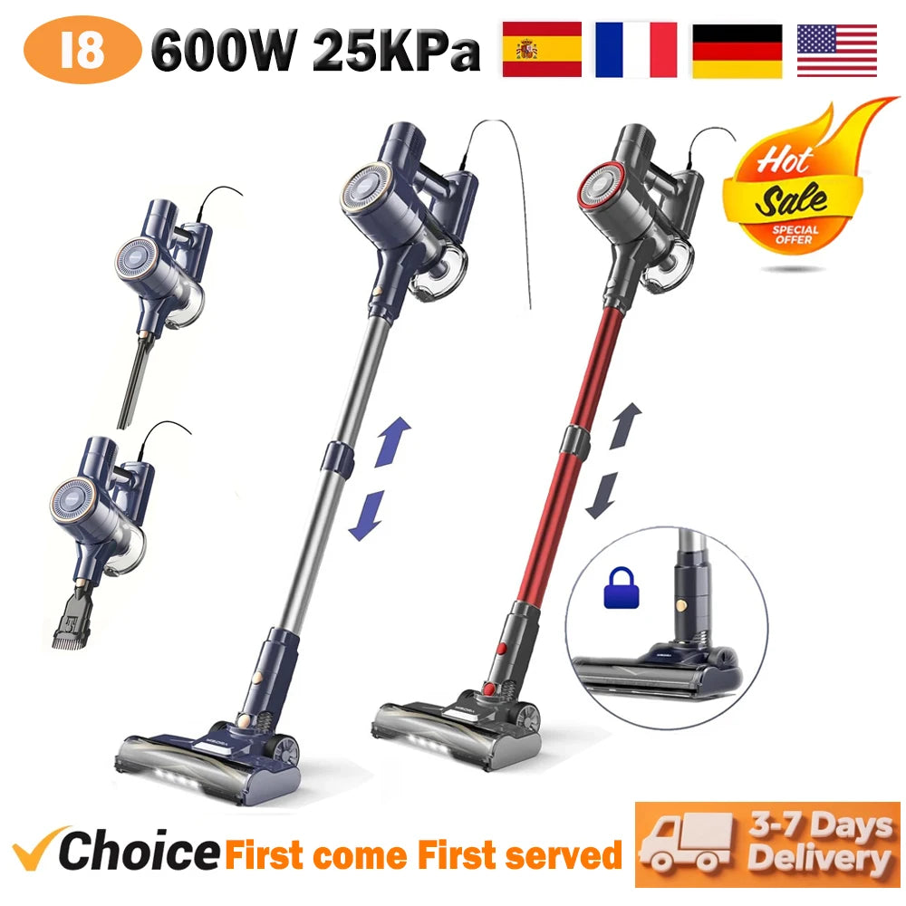 INSE I8 Corded Vacuum Cleaner 6in1 Lightweight For Pet Hair