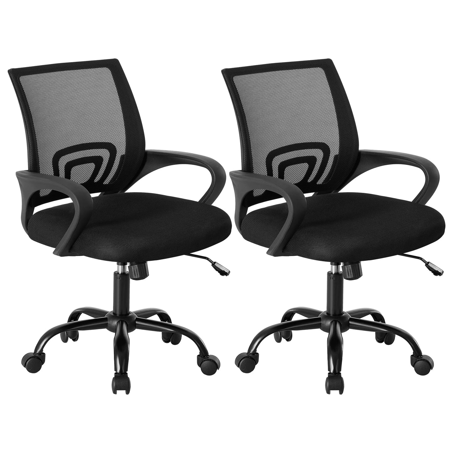 JHK Ergonomic Fixed Armrest Office Chair With Lumbar Support Rocking