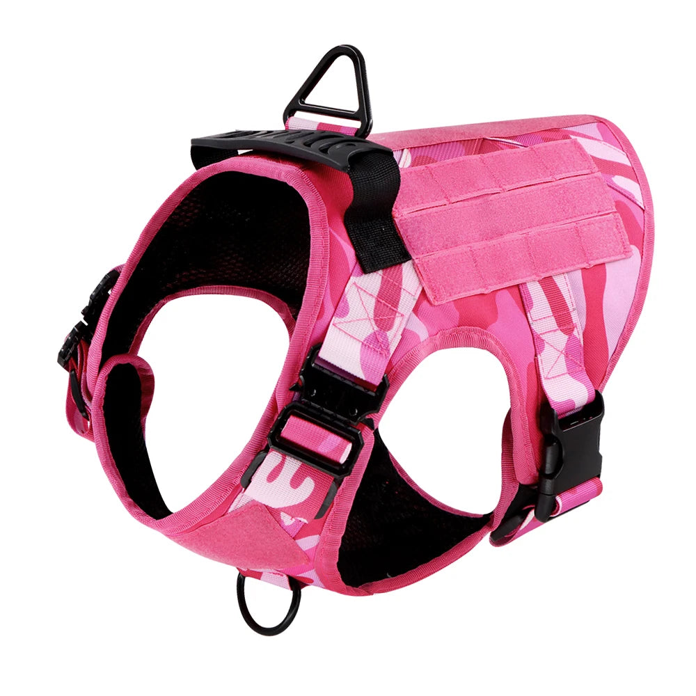 Military Camouflage Dog Harness For Large Medium Dogs Tactical Training Vest