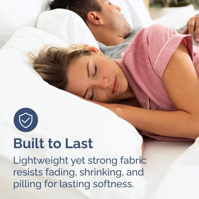 Lightweight 4 Piece Cooling Cotton Sheet Set With Deep Pockets