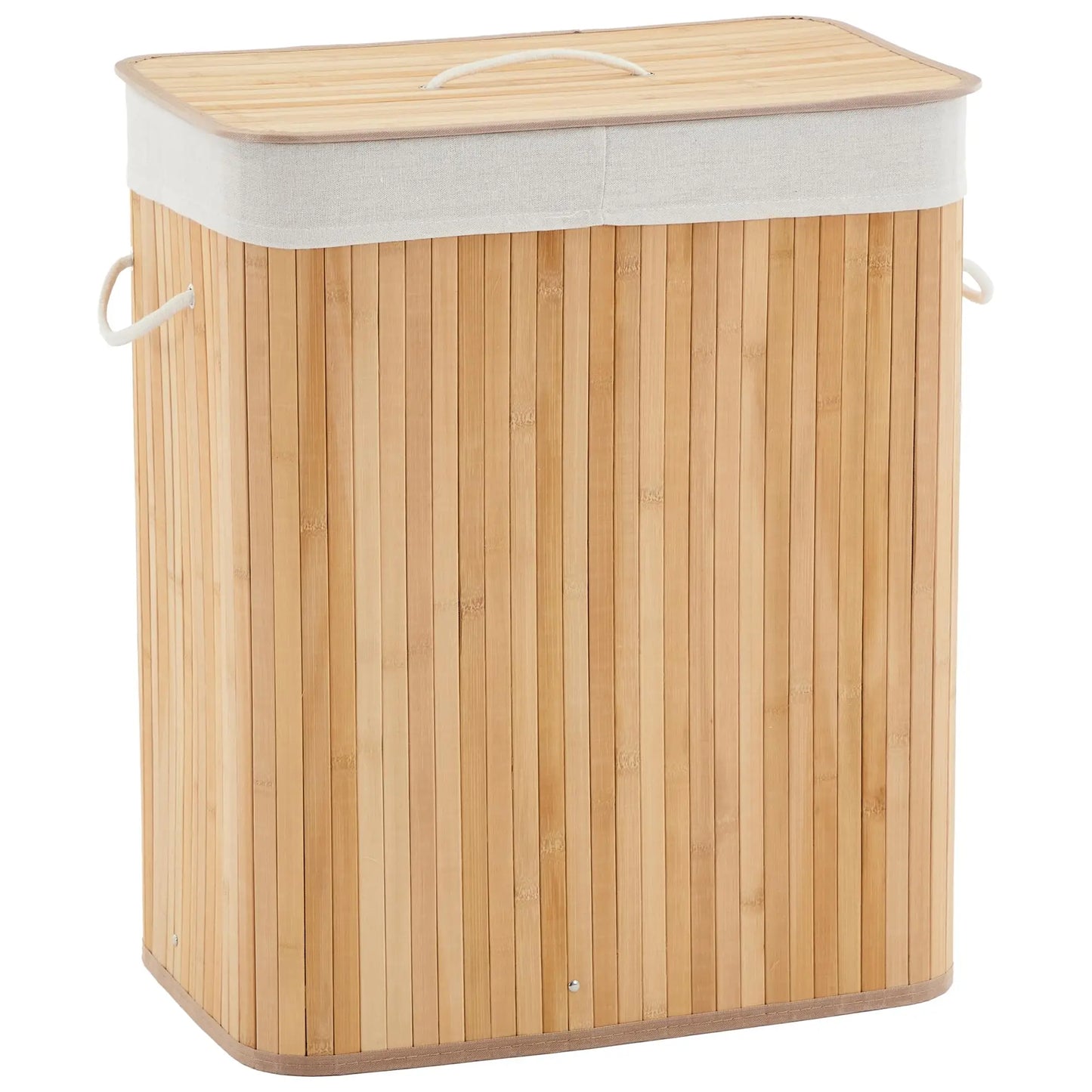 HiMISS Bamboo Laundry Hamper With Lid And Handles