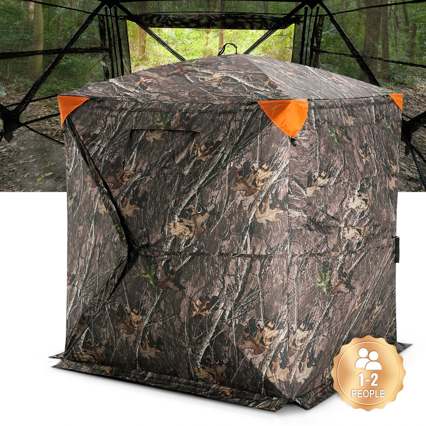 SucceBuy 270 Degree See Through Ground Blind Mesh For Hunting
