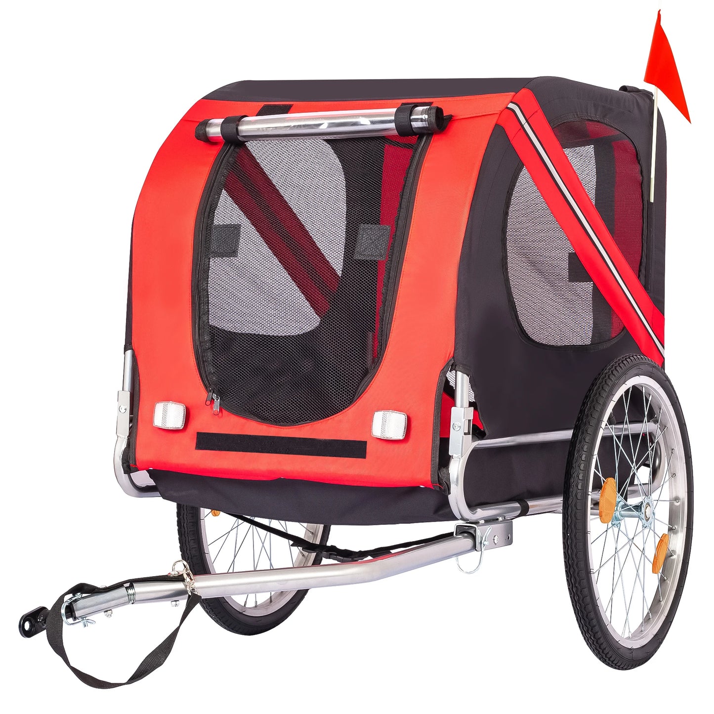 Twister.Ck Large Dog Bike Trailer 88Lbs Capacity Foldable Pet Carrier