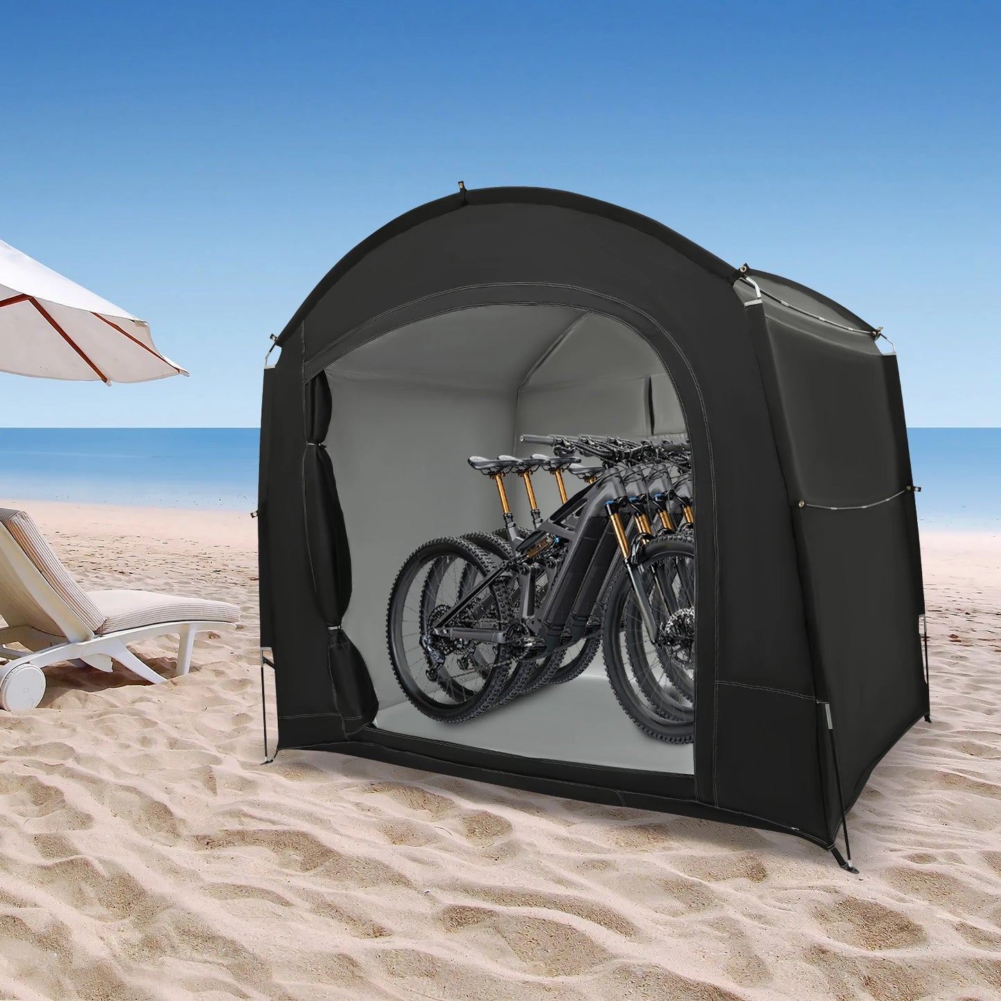 Portable Bike Shelter Waterproof Tent For One To Four Bikes