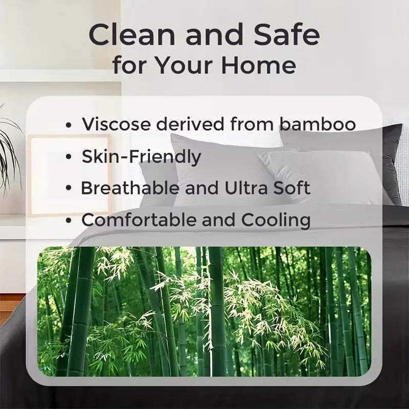 Bamboo Queen Bed Sheet Set For Hot Sleepers