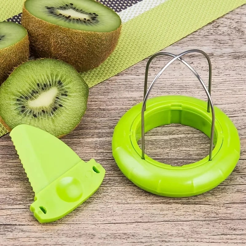 Stainless Steel Fast Fruit Kiwi Cutter Peeler Slicer