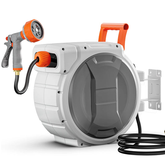Succebuy Retractable Garden Hose Reel With Nine Patterns Nozzle
