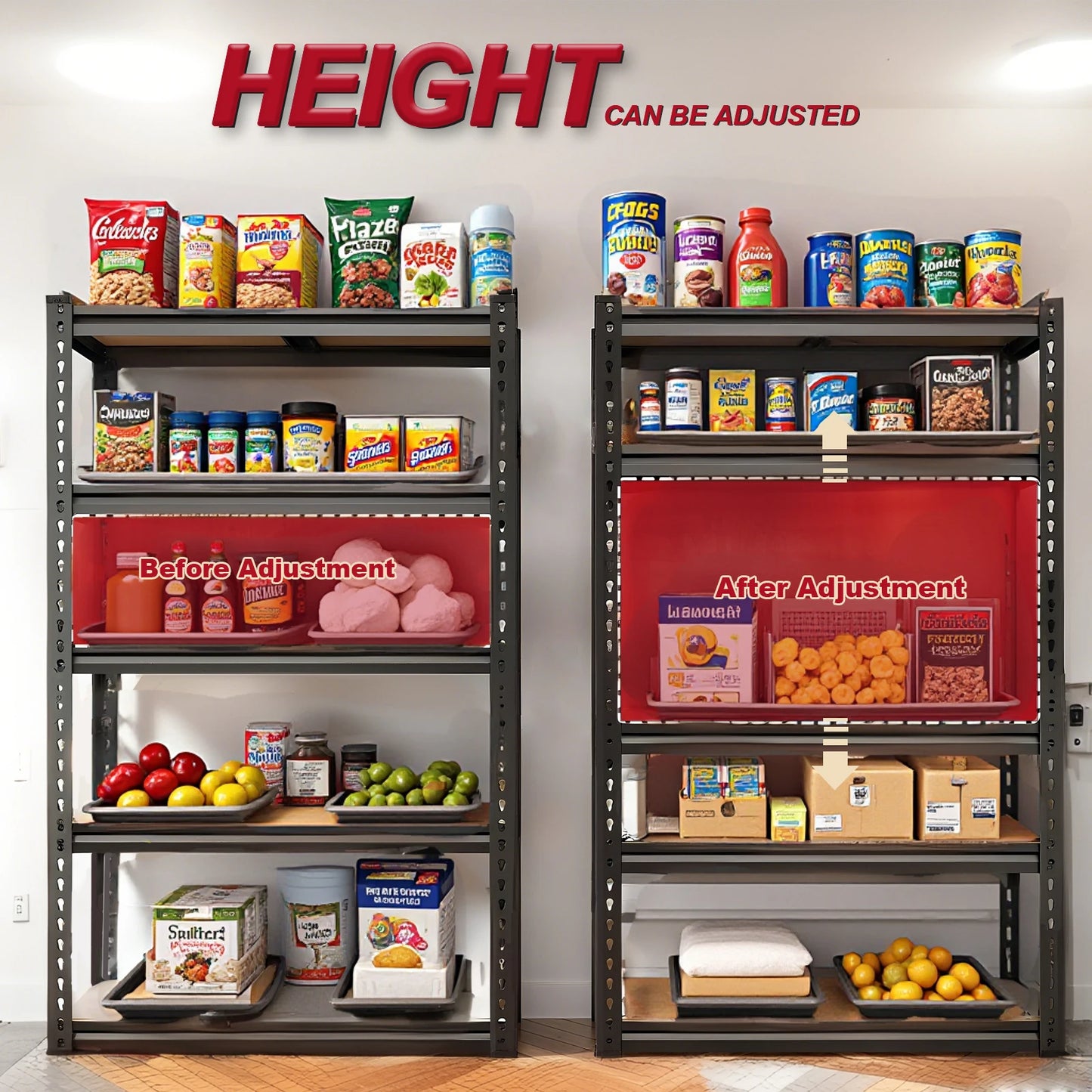 Garage Storage Shelving Rack Heavy Duty 2000 Lbs Capacity