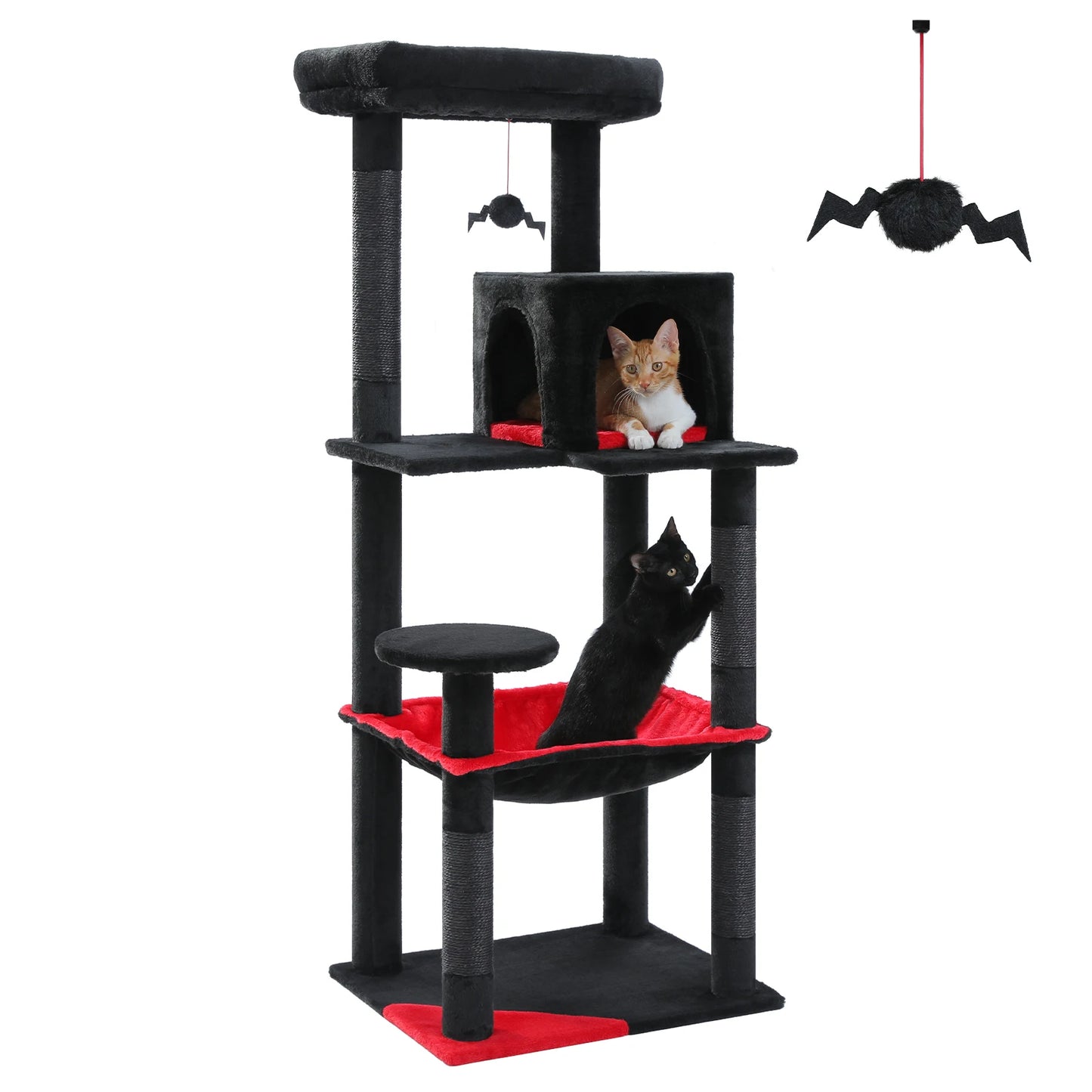 PAWZ Road Gothic 5-Tier Cat Tree Tower with Hammock And Sisal Scratcher