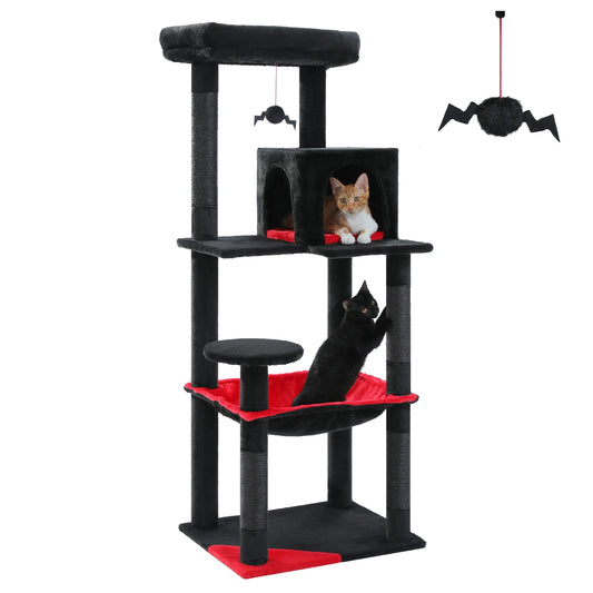 PAWZ Road Gothic 5-Tier Cat Tree Tower with Hammock And Sisal Scratcher