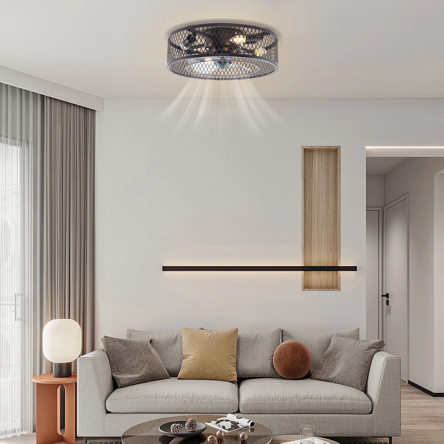 Pendant Light Fixture With E27 Socket For Living Rooms