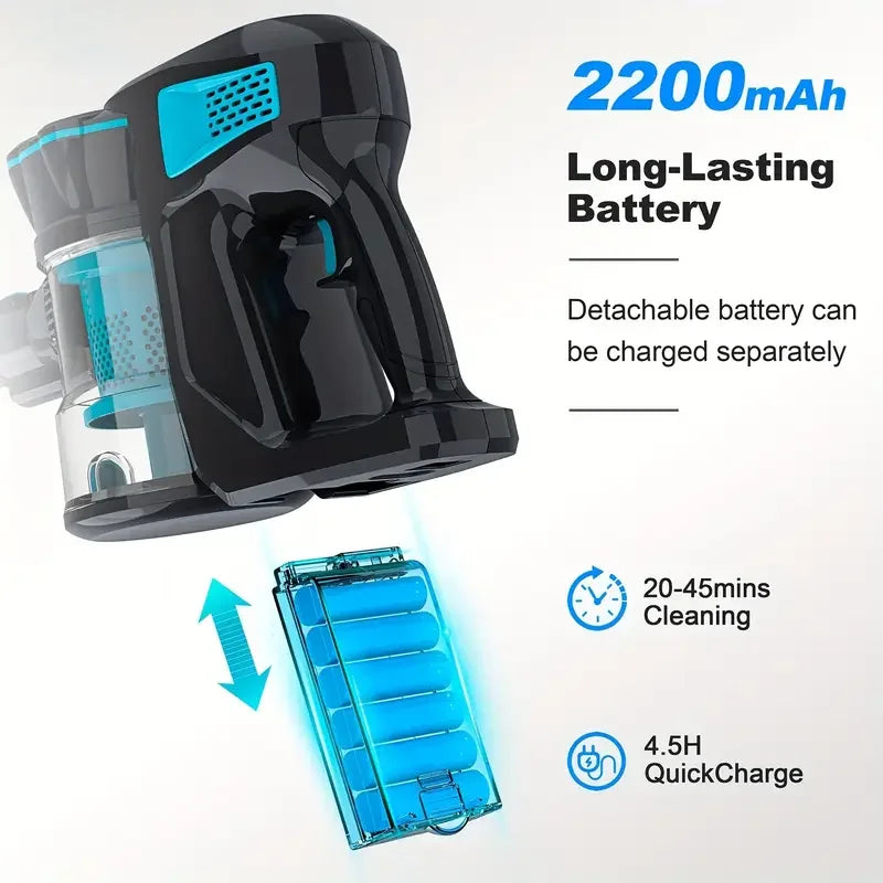 INSE V770 Cordless Handheld Vacuum Cleaner 6-in-1 20KPa LED Headlights