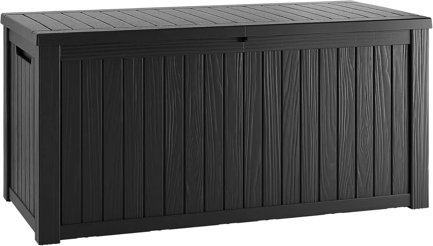 Lockable Resin Outdoor Deck Box Waterproof And UV Resistant