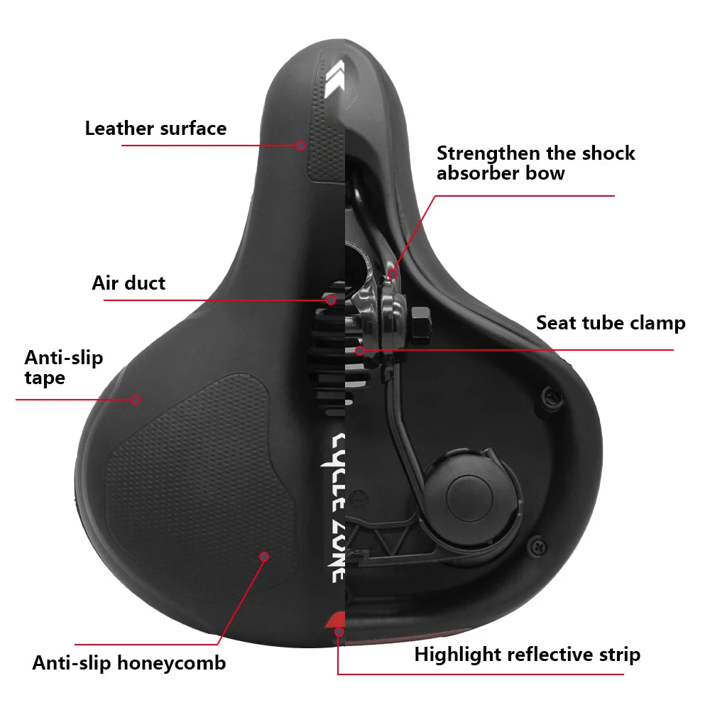 Breathable Hollow Bicycle Saddle for MTB and Road Bikes