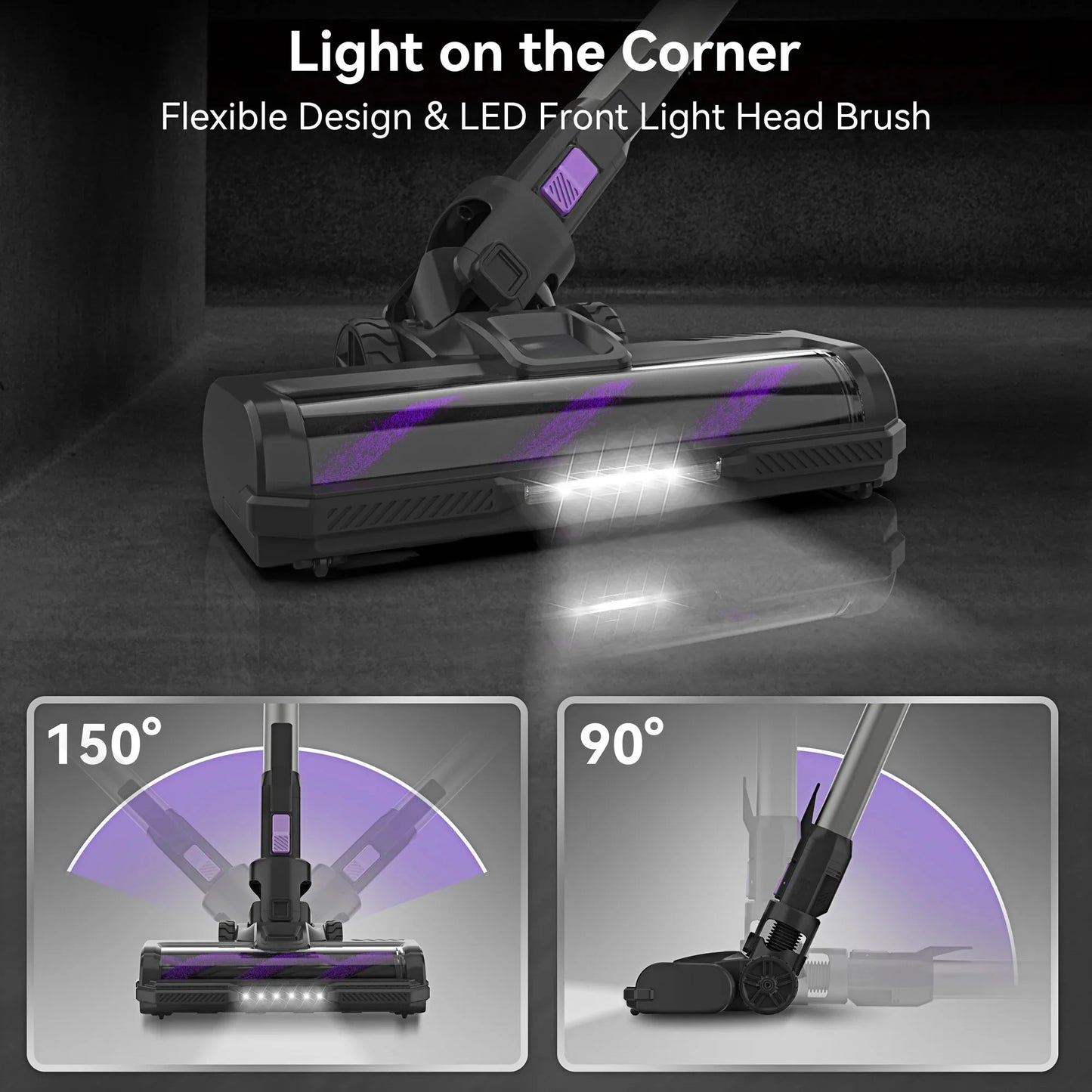 INSE S10 Cordless Vacuum Cleaner 6In1 Pet Hair Power
