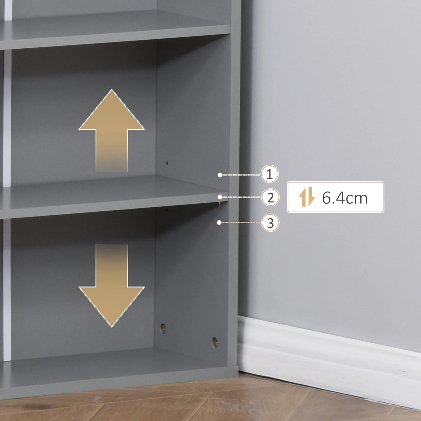 HOMCOM Fold Out Convertible Wall Mount Desk With Blackboard