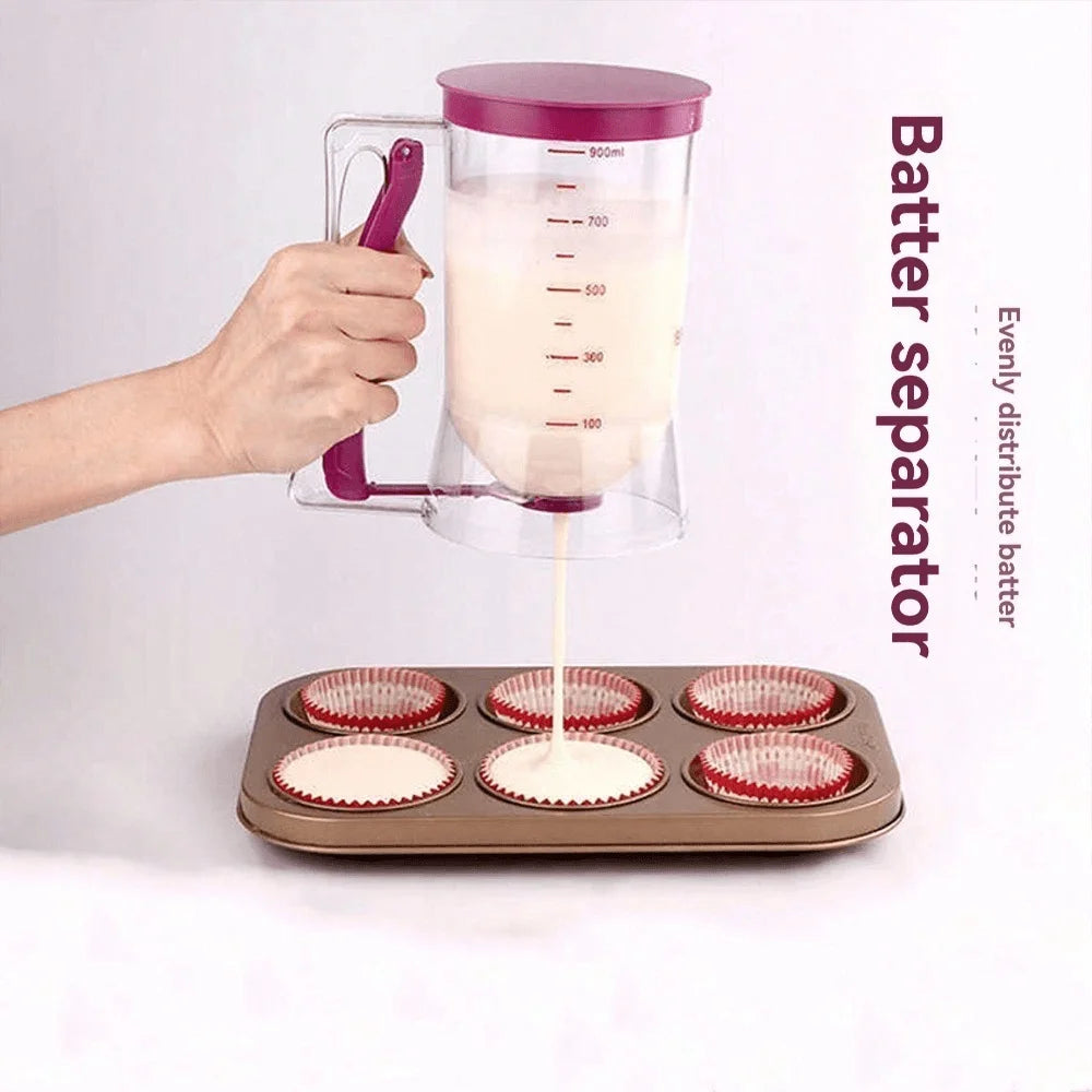 Pancake Batter Dispenser With Handle For Baking