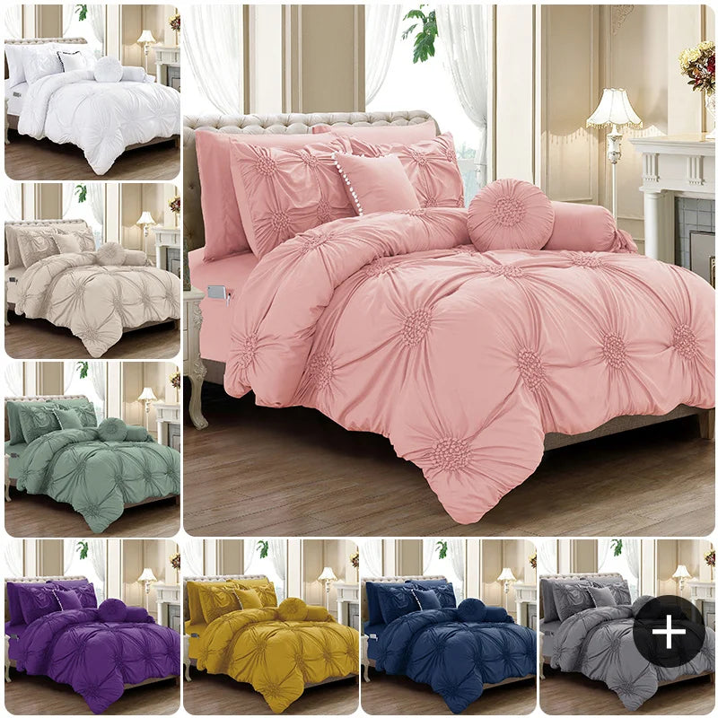 Elegant Comfort Sunflower Comforter Set With Sheets All Season