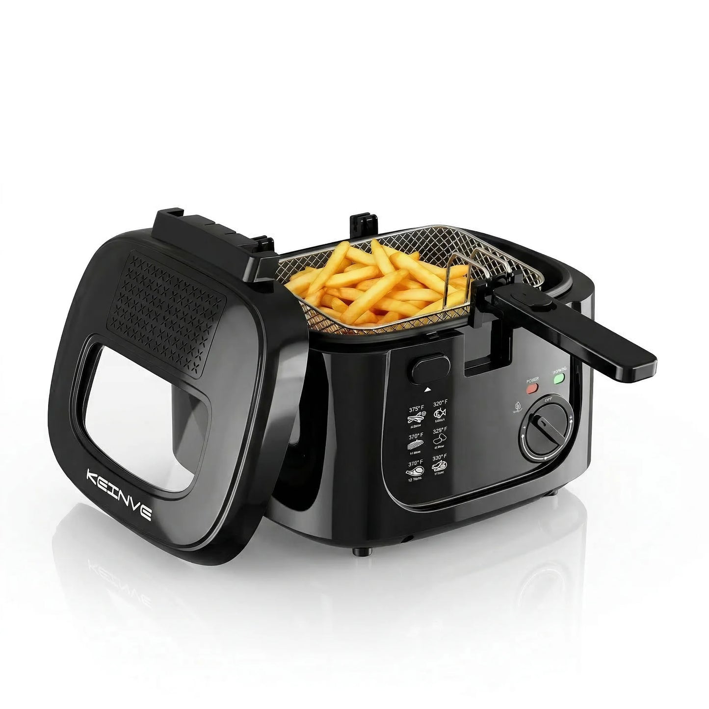 Cachoo 1600W Electric Deep Fryer With Adjustable Thermostat