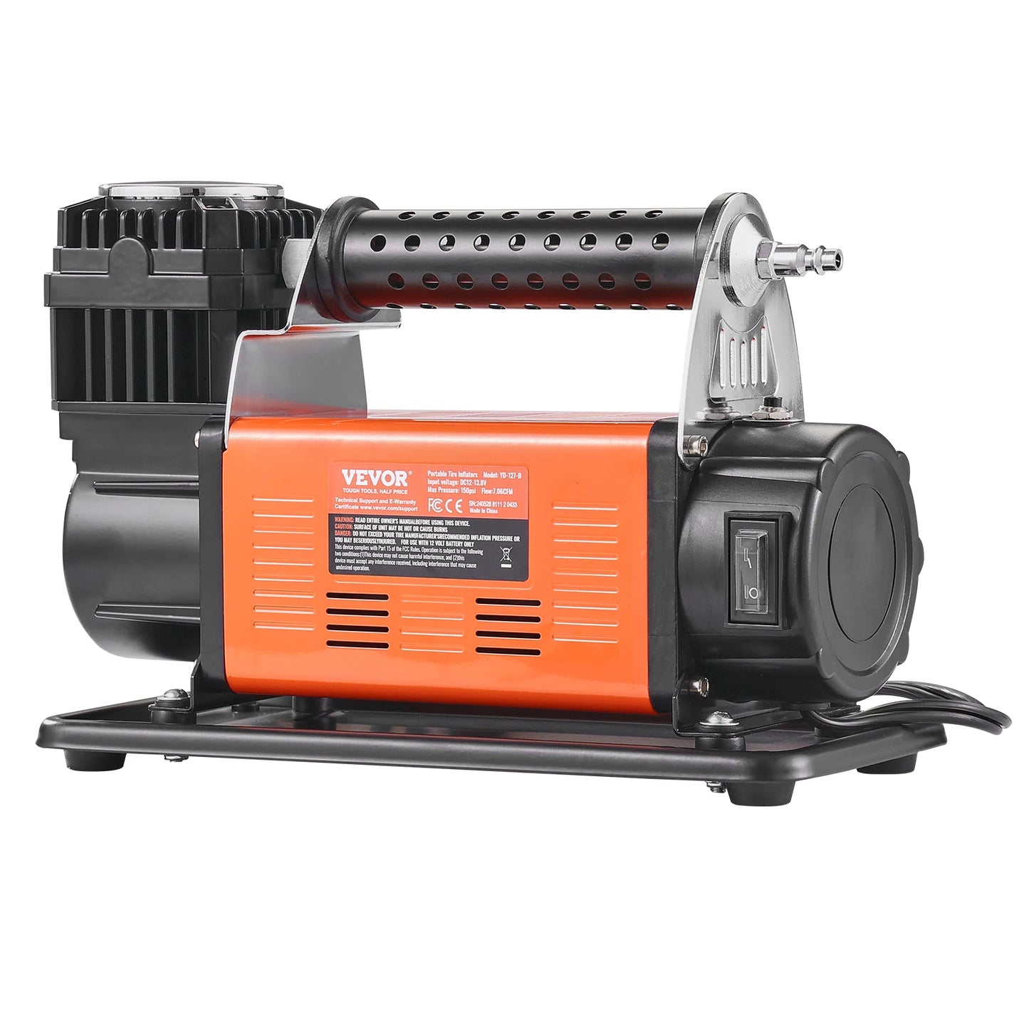 SucceBuy Dual-Cylinder Tire Inflator Compressor 150 PSI