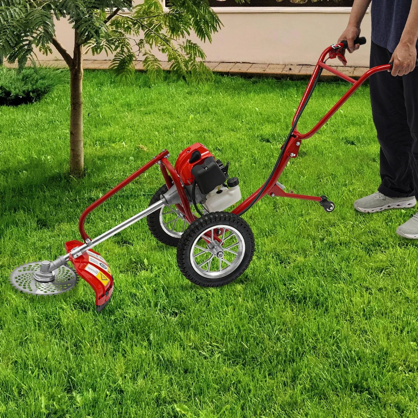 49cc 2 Stroke Gas Weed Eater Walk Behind Trimmer For Gardens