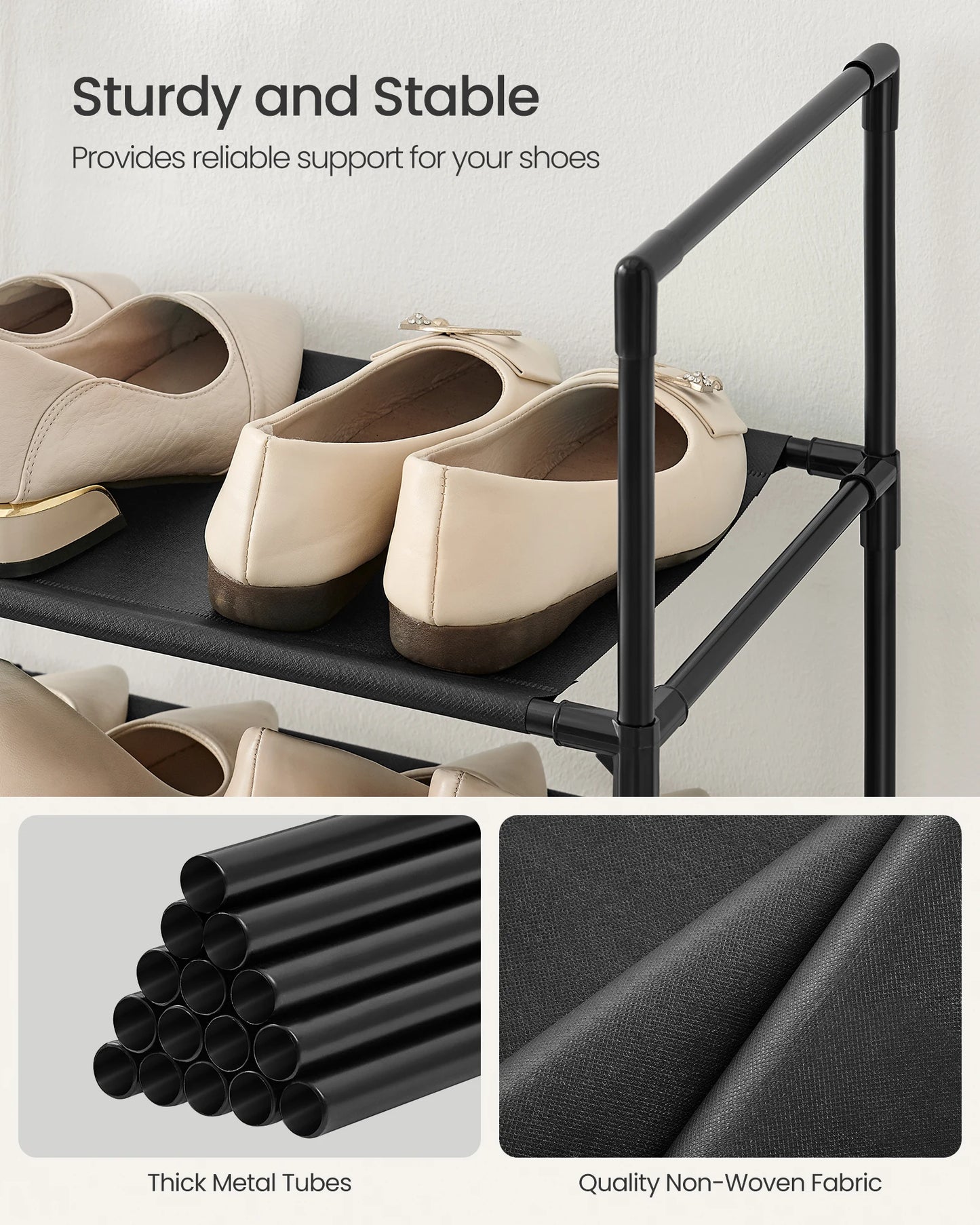 Songmics 10-Tier Shoe Rack Storage Organizer For Home