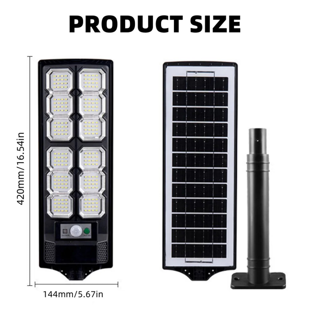 2-Pack Solar Street Lights Outdoor Waterproof 192LED Motion Sensor