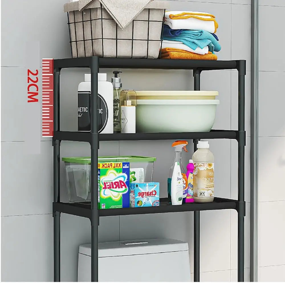 TWISTER.CK Over The Toilet Storage Cabinet 3-Tier Freestanding Organizer