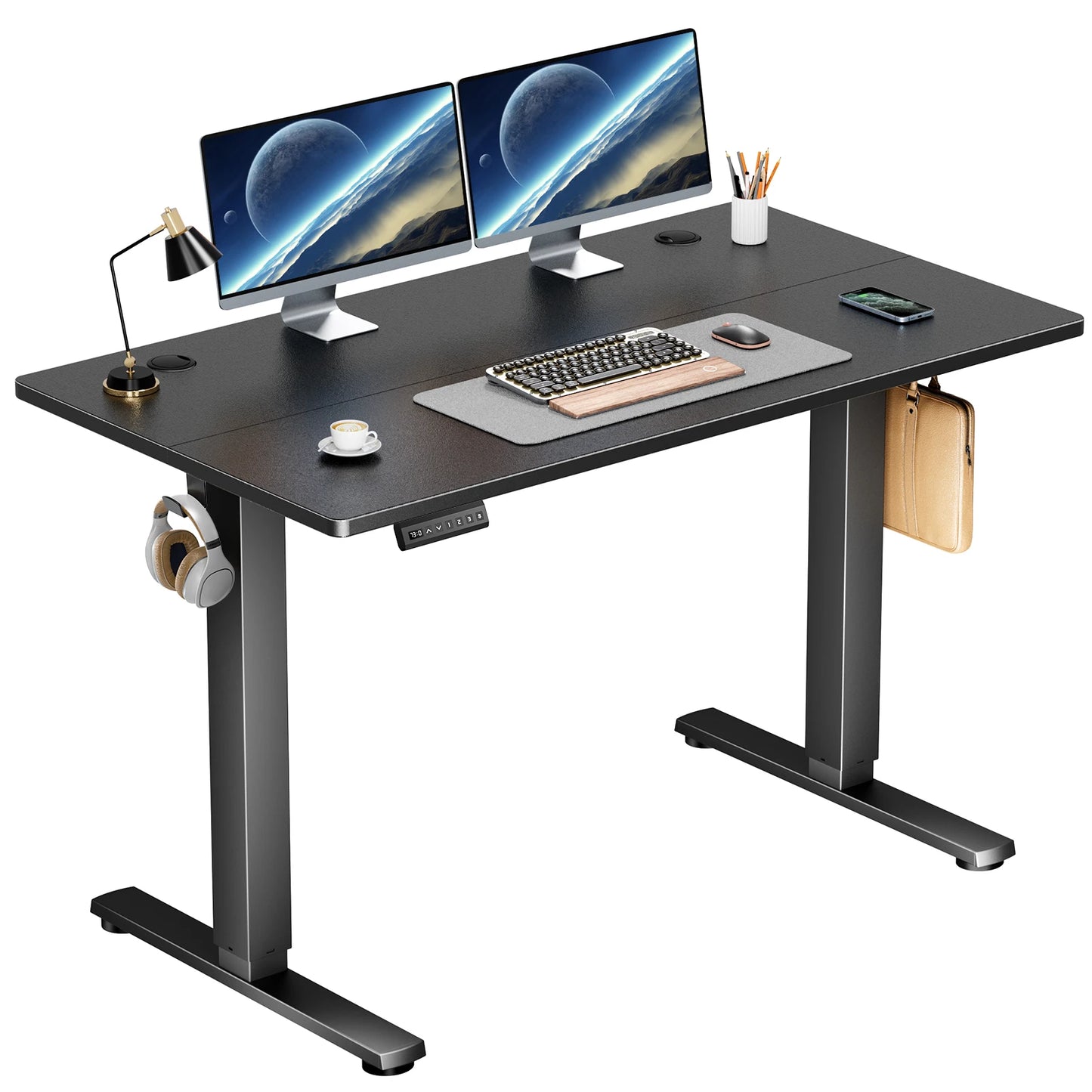 JHK Electric Standing Desk Height Adjustable Workstation For Office
