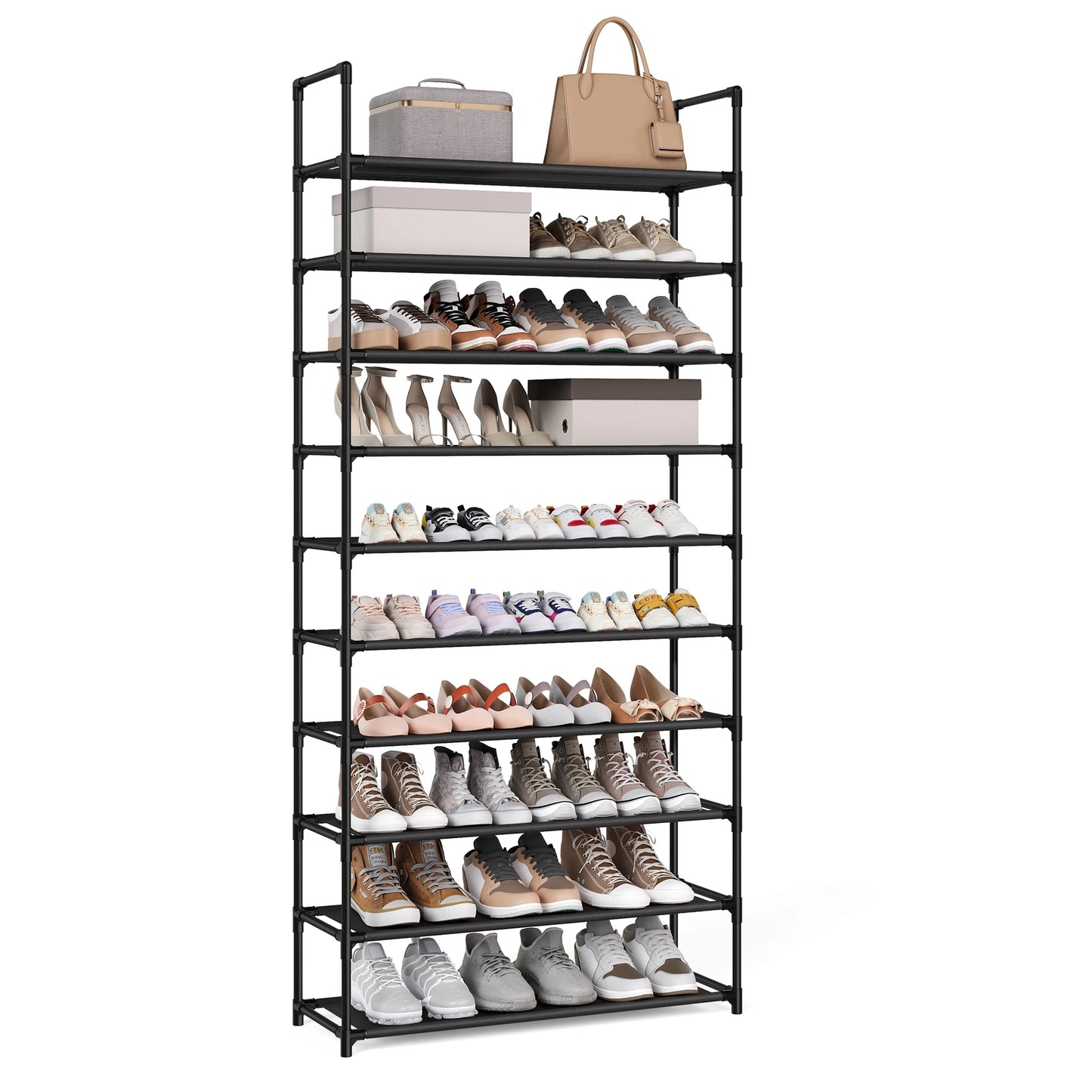 Songmics 10-Tier Shoe Rack Storage Organizer For Home