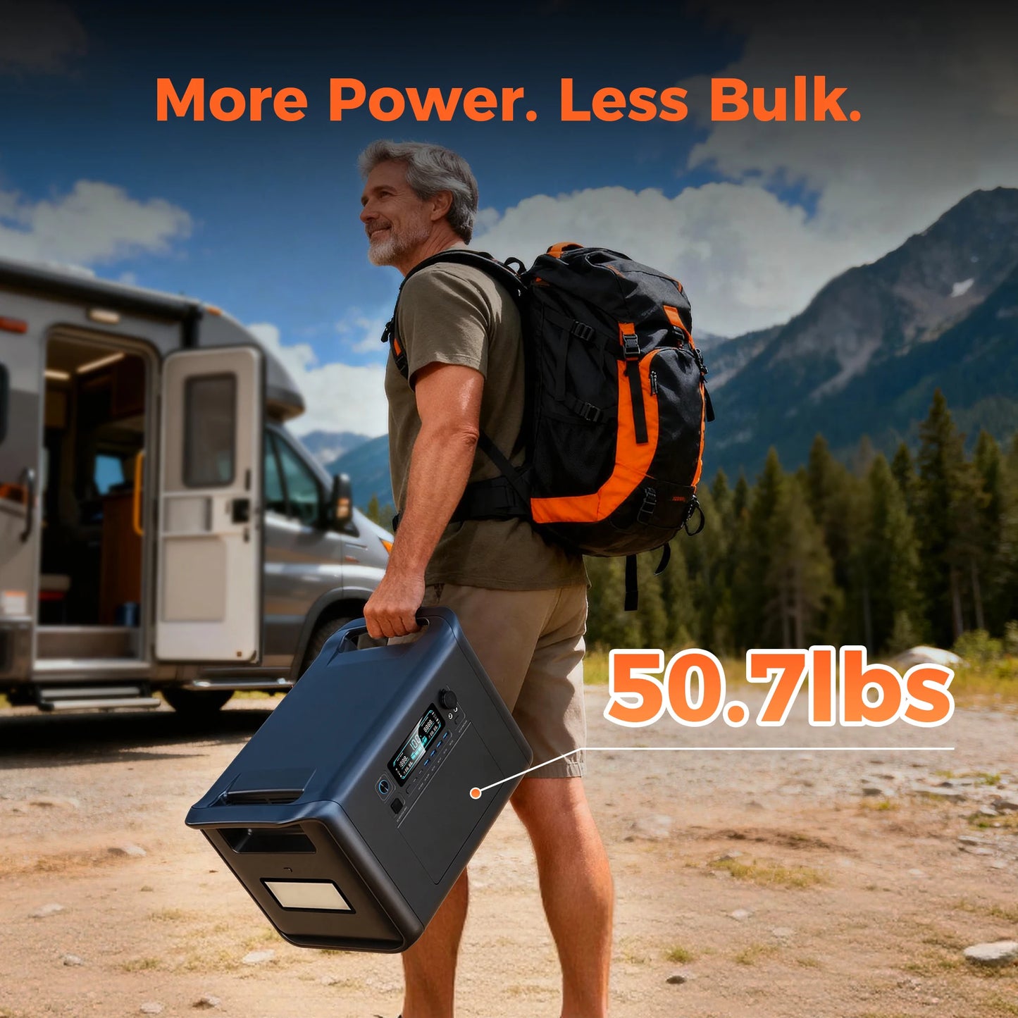 CTOLITY Outdoor Portable Power Station 1800W 2400W Fast Charge