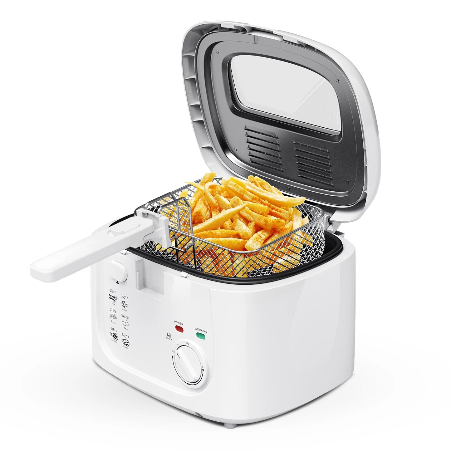 Cachoo 1600W Electric Deep Fryer With Adjustable Thermostat
