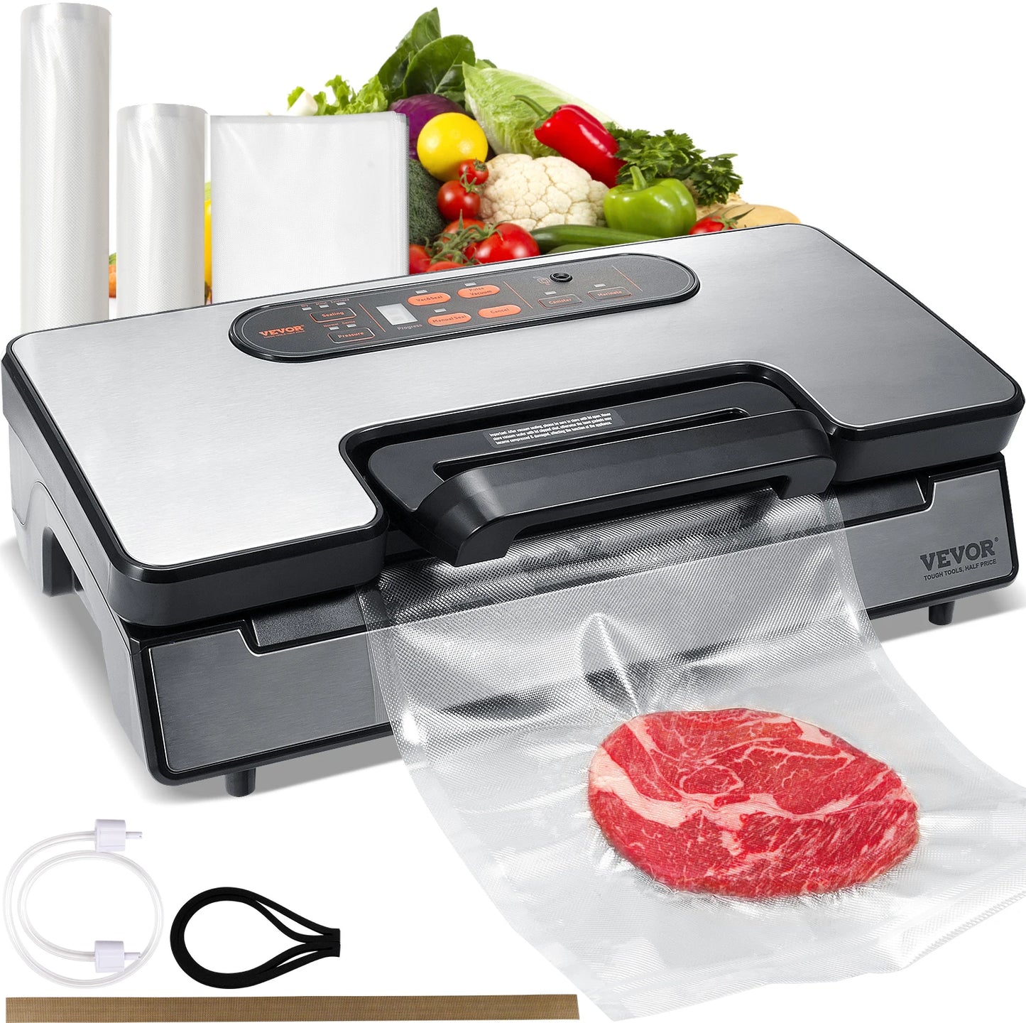 SucceBuy Vacuum Sealer 90KPa 130W With Free Vacuum Bags