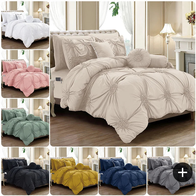 Elegant Comfort Sunflower Comforter Set With Sheets All Season
