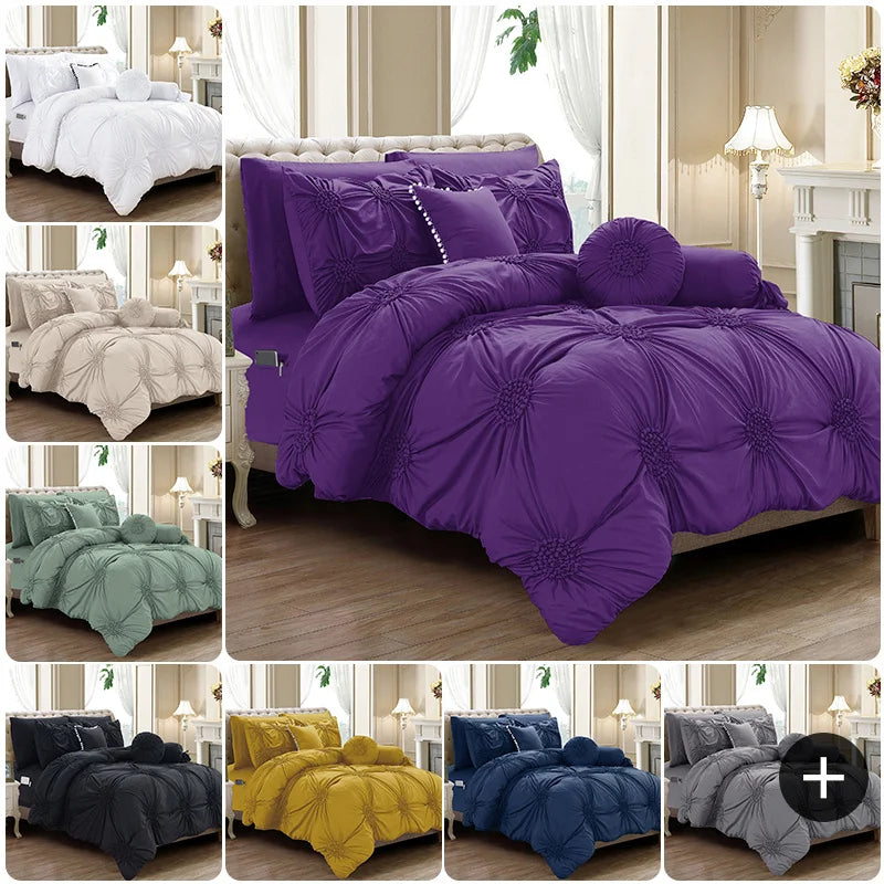 Elegant Comfort Sunflower Comforter Set With Sheets All Season