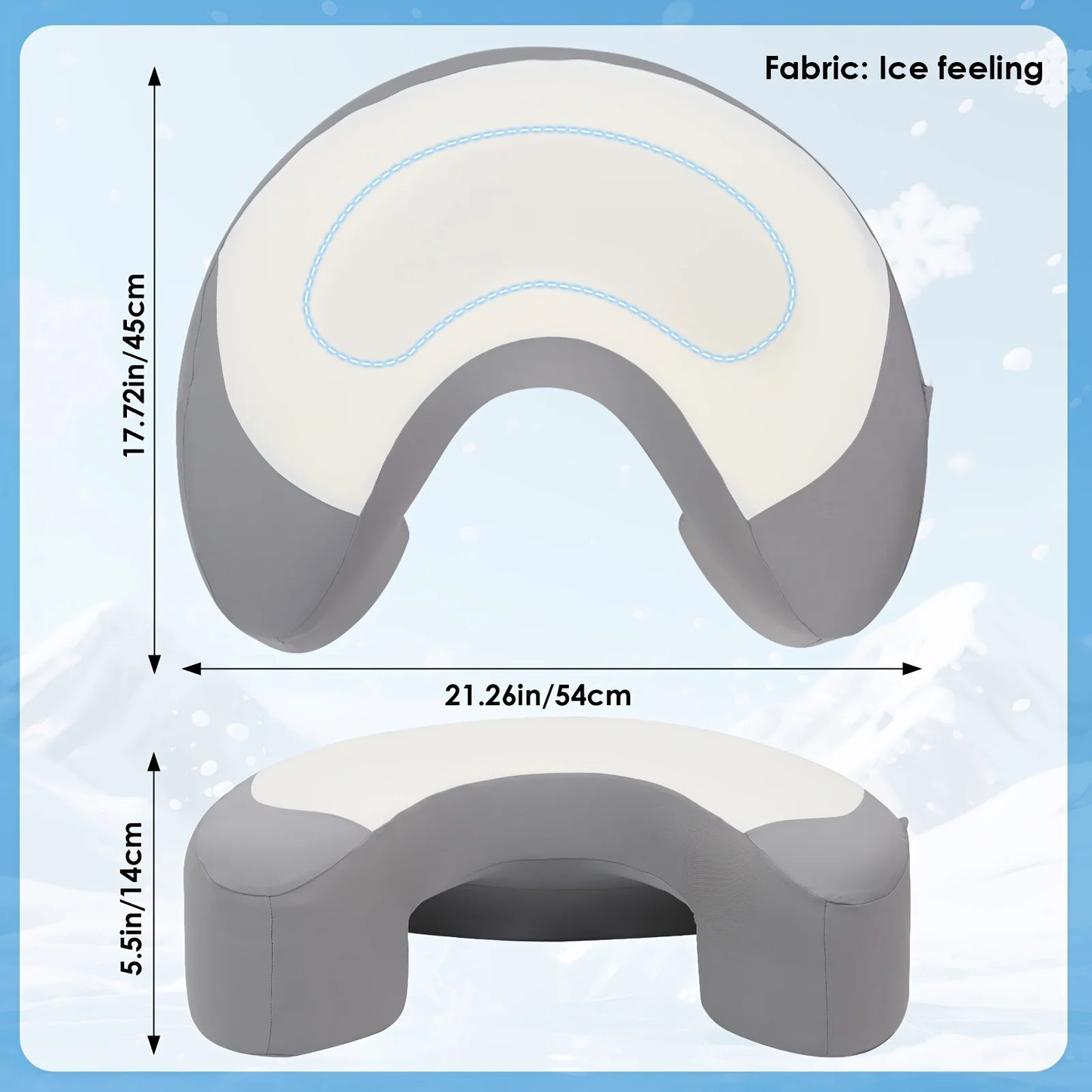 WDMIYA Ergonomic Cervical Pillow C Shaped Neck Support