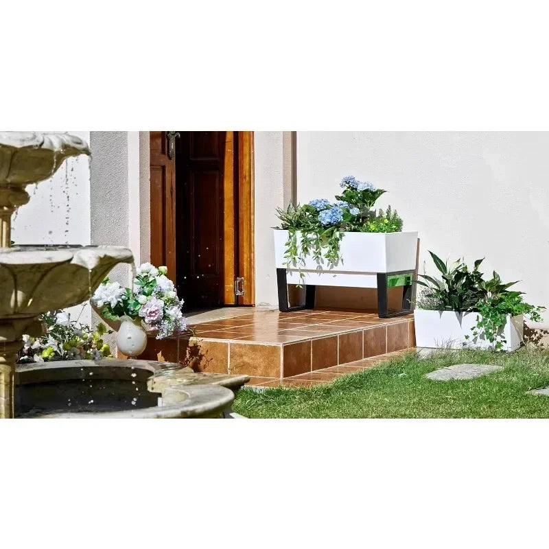 Self Watering Planter Box Urban Garden Bed With Water Gauge