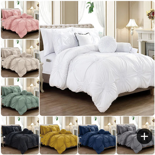 Elegant Comfort Sunflower Comforter Set With Sheets All Season