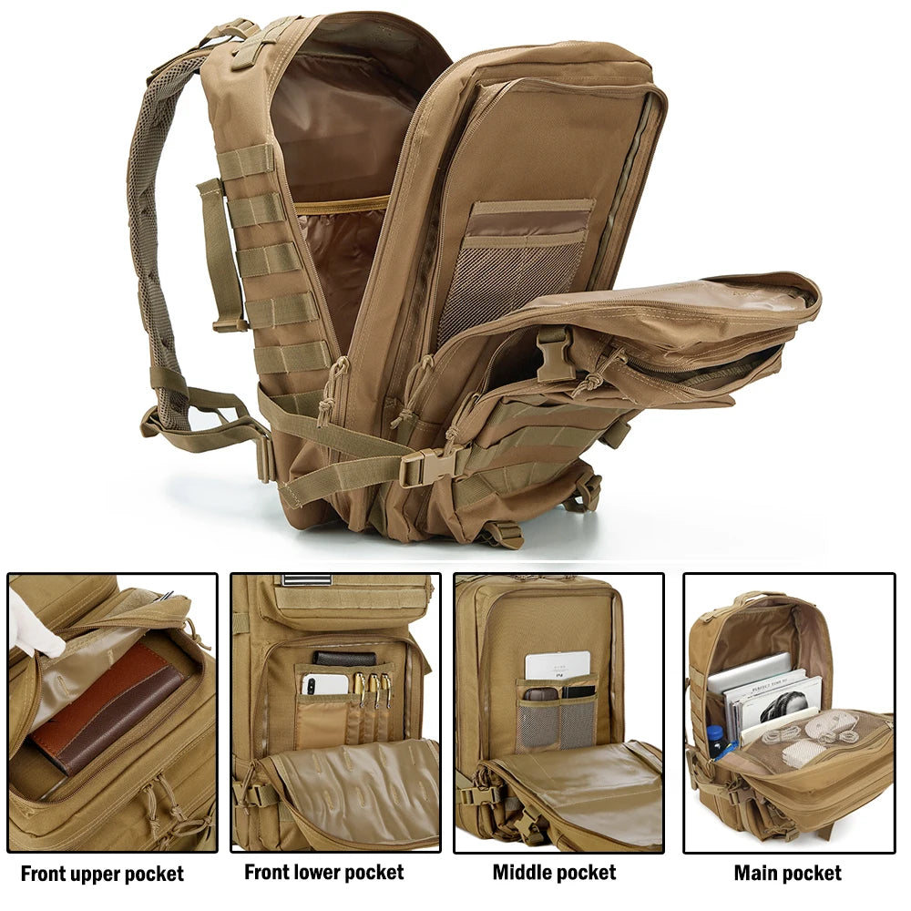 ReFire Gear Tactical Backpack Molle EDC Outdoor Trekking Bag
