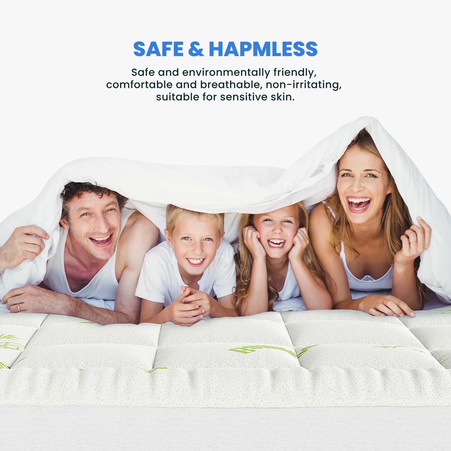 Mcq 400g Bamboo Viscose Mattress Topper Pillow Pad