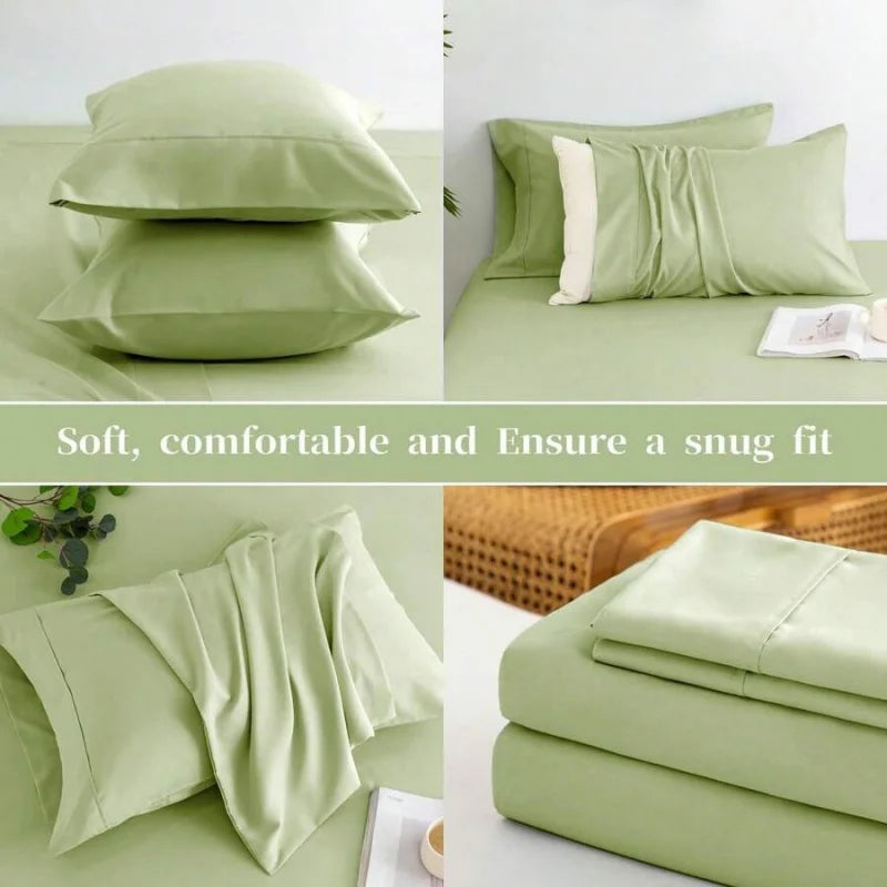 18 Inch Queen Sheets Deep Pocket 4 Piece Set