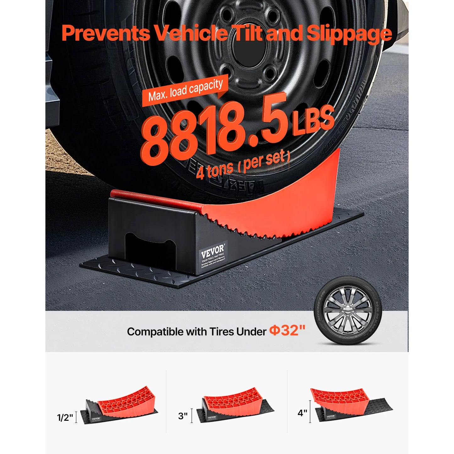SucceBuy RV Leveling Blocks Kit With Anti Slip Mat Bag