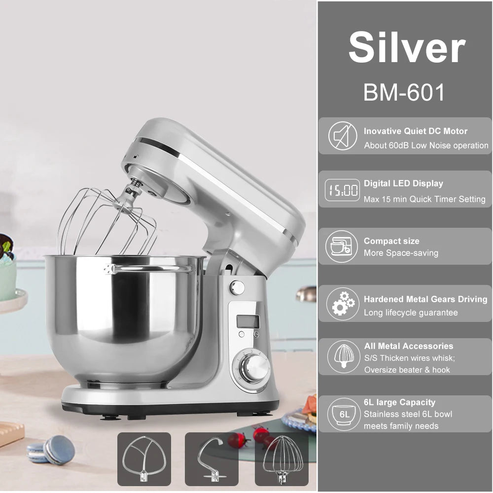 Biolomix Kitchen Stand Mixer Blender 6 Speed 1200W