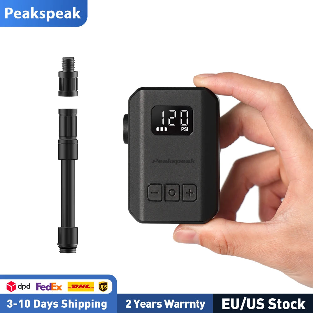 Peakspeak AS260PRO Electric Mini Bike Pump With LED Display