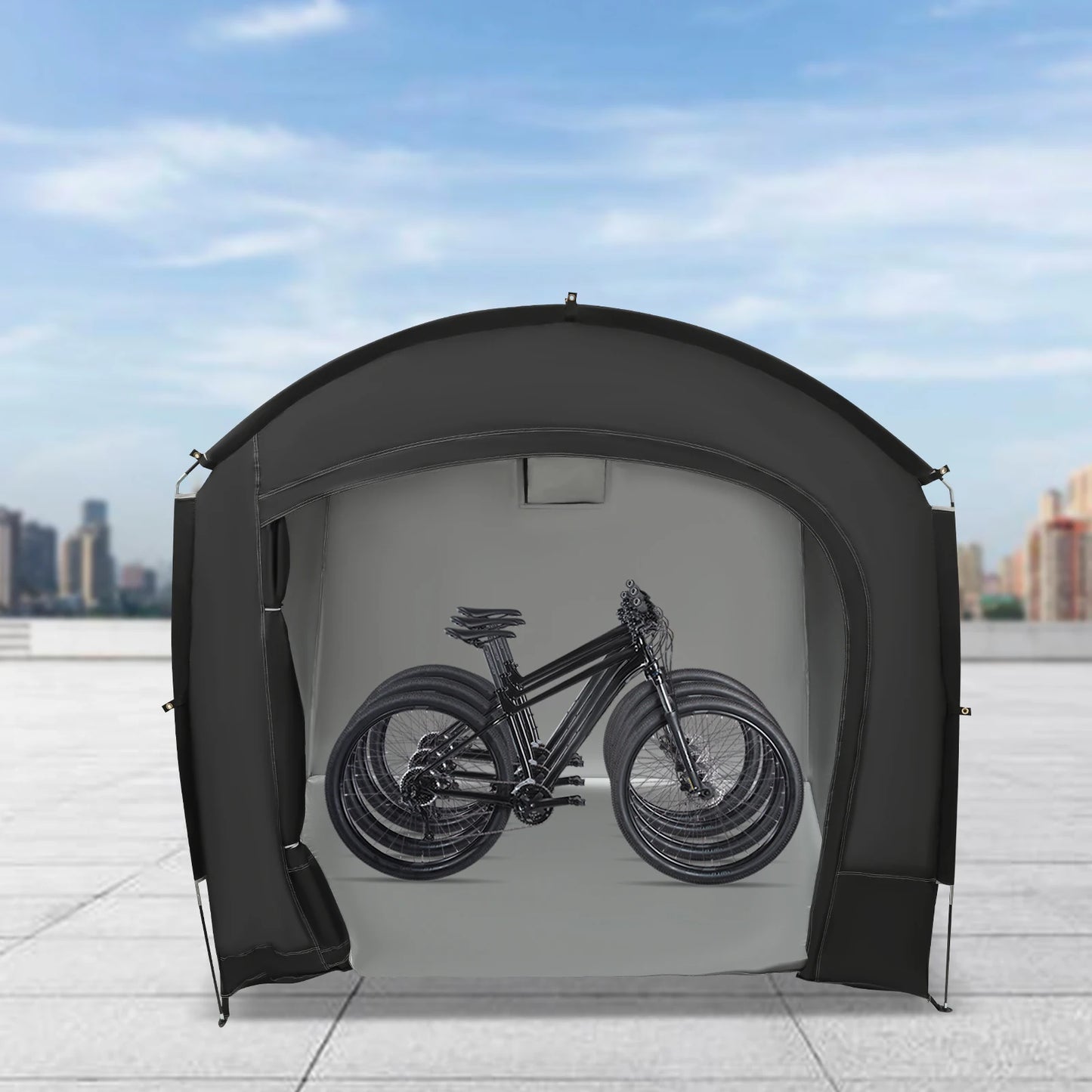 Portable Bike Shelter Waterproof Tent For One To Four Bikes