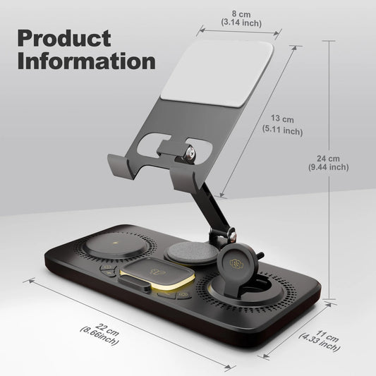 7 In 1 Wireless Charger Stand For iPhone iPad Edition