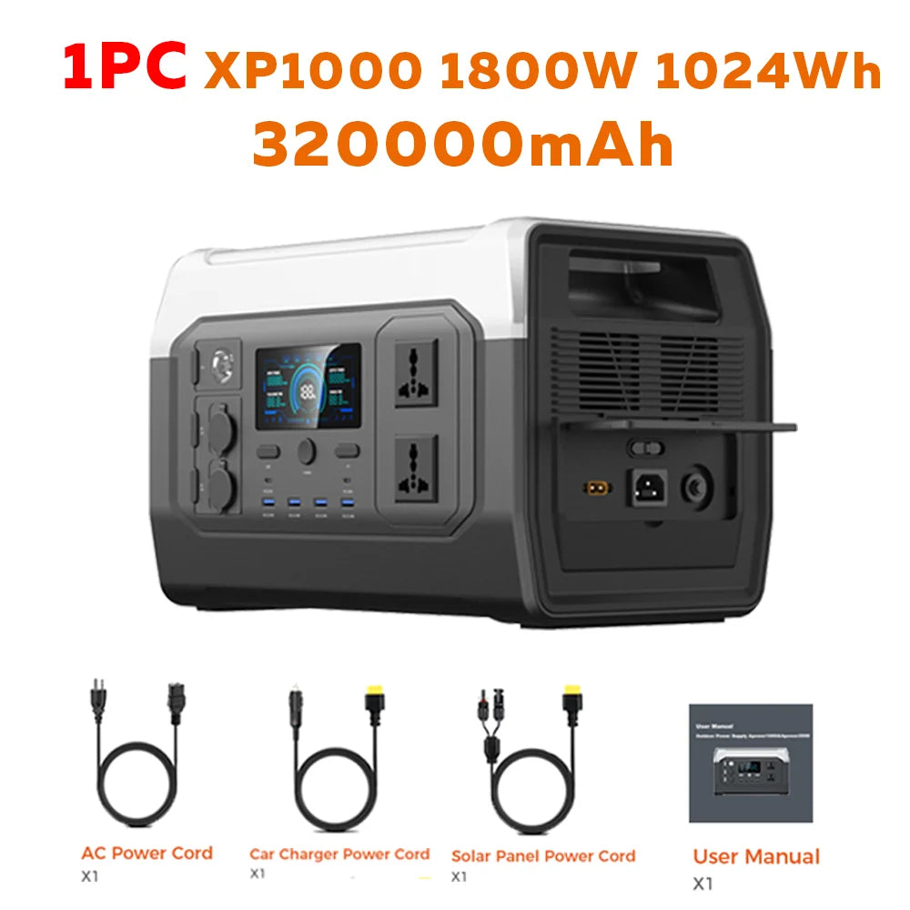 CTOLITY Outdoor Portable Power Station 1800W 2400W Fast Charge