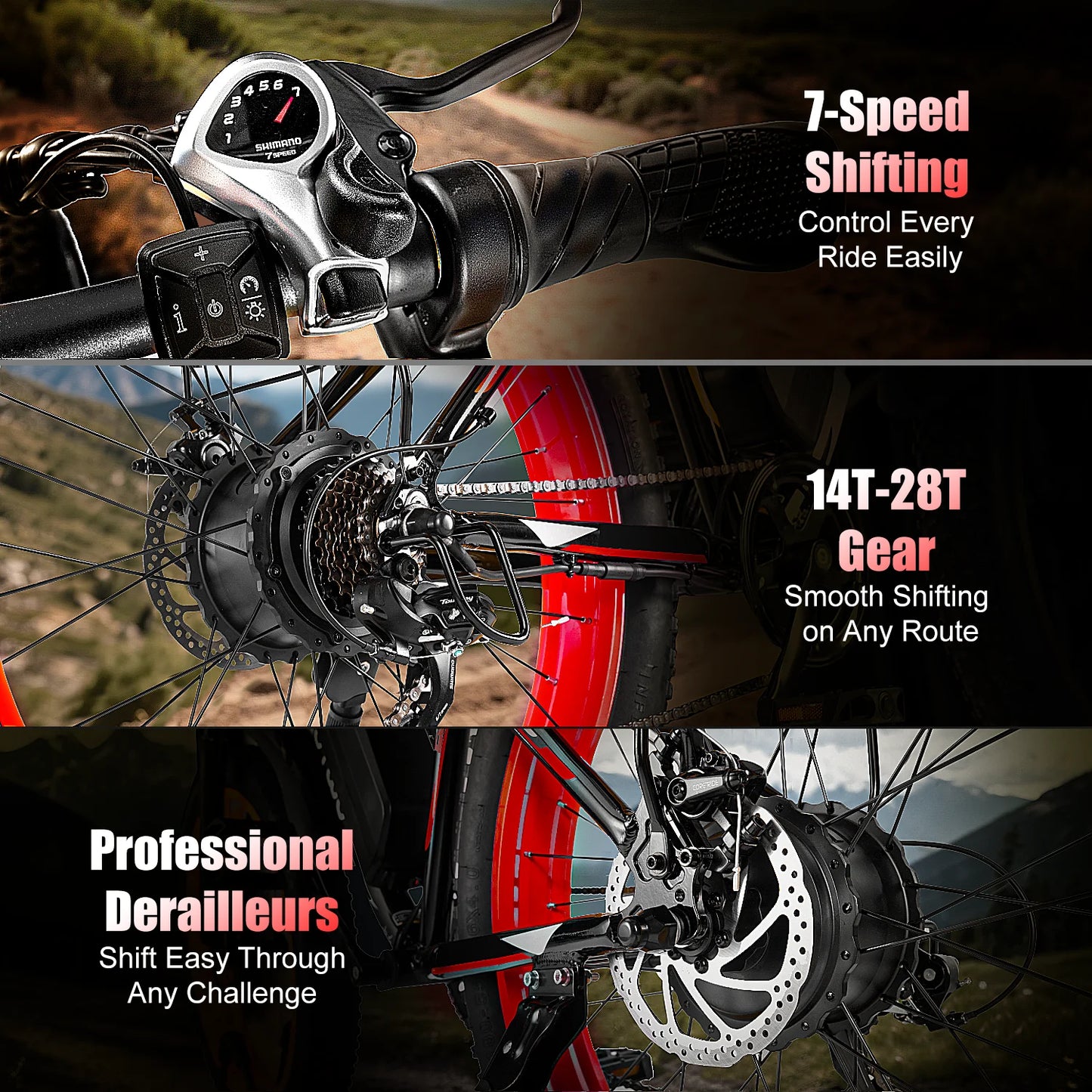 EOEOTWO 1500W Fat Tire Electric Mountain Bike For Adults